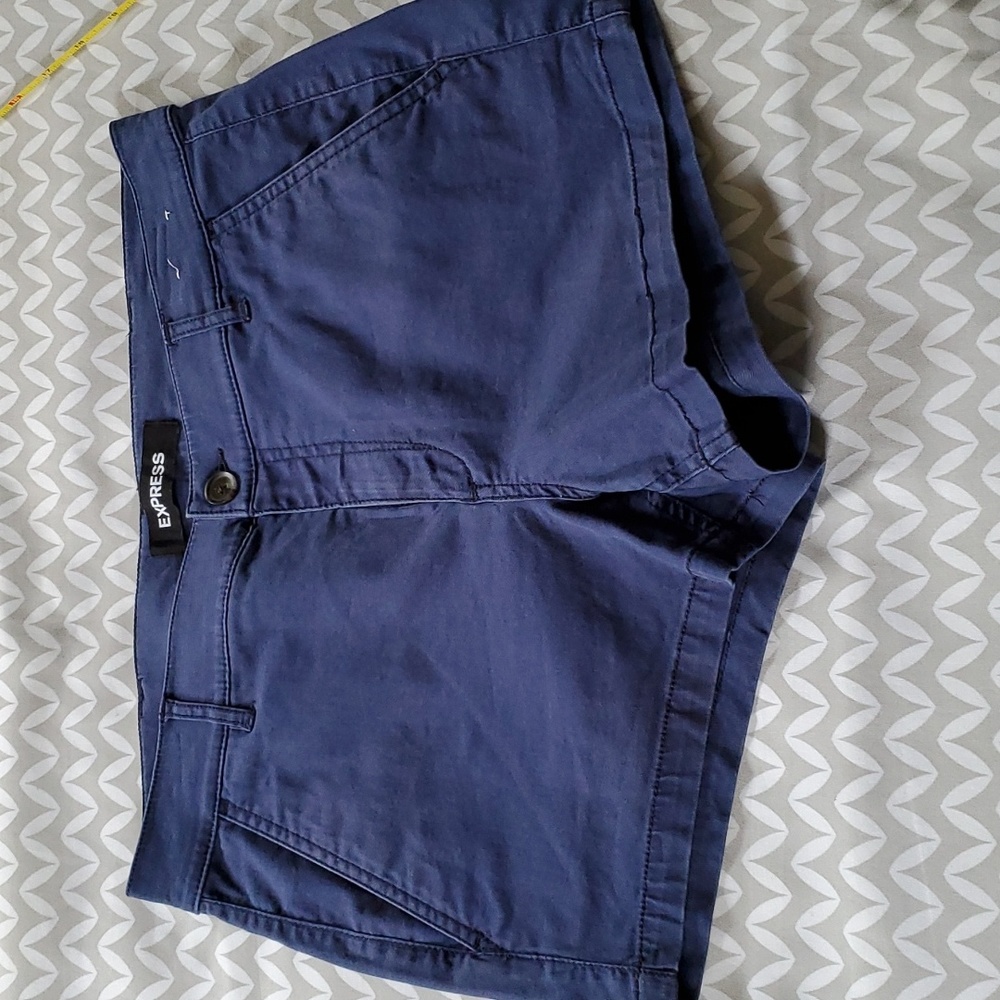Like New Express Navy Blue Chino Shorts
